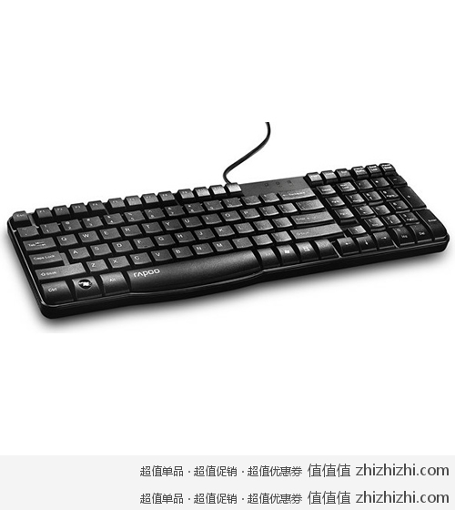 RAPOO 雷柏 N2400P 有线键盘(黑色) 亚马逊中国29包邮