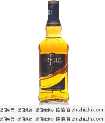 帝王Dewar's 12年调配苏格兰威士忌700ml 京东商城129包邮