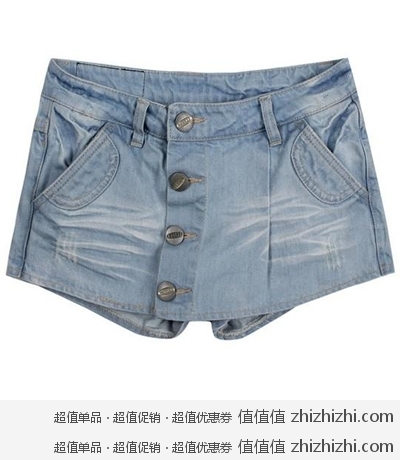 艾夫斯 牛仔裙裤 Vjia商城59包邮