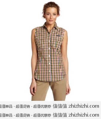 哥伦比亚Columbia 女款无袖纯棉衬衫 美国Amazon最低20.78美元
