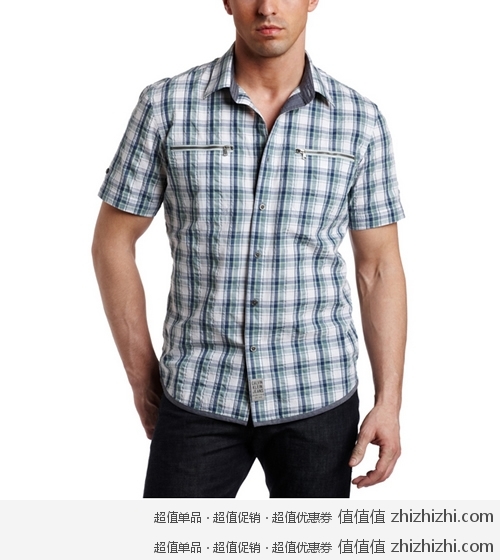 Calvin Klein Jeans 男士短袖衬衫 美国Amazon 32美元