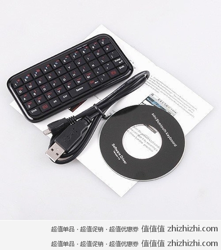 iPad/iPhone/安卓手机、平板 迷你蓝牙键盘 美国Amazon 8.96美元
