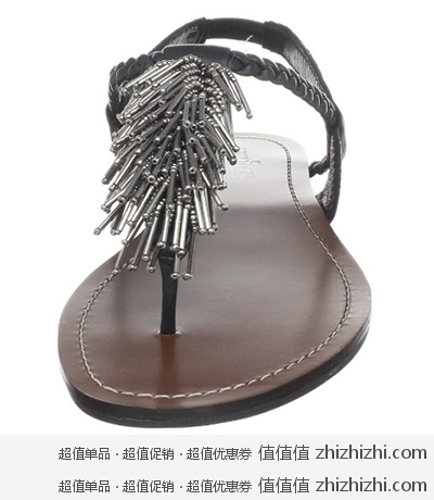迷你唐卡Minnetonka 女款凉鞋 黑色款 美国Amazon 22.08美元