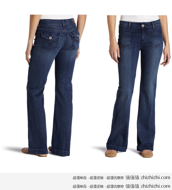 李维斯Levi's 女款 微喇牛仔裤 美国Amazon 16.35美元