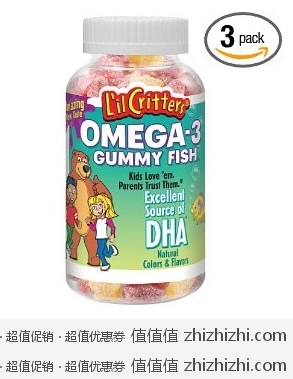 L’il Critters Omega-3 软糖120粒 3瓶  美国 Amazon  Subscribe & Save 价格20.37美元
