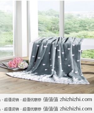 艾维家纺 雪瑚绒保暖珊瑚绒毯150*200cm 一号店49包邮