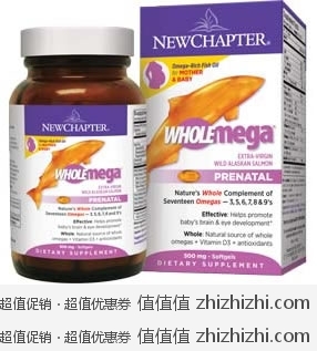 <font color=#ff6600>历史最低价</font>：新章New Chapter 孕妇专用保健鱼油（90粒装），美国Amazon SS+Coupon折后 $11.08（<font color=#ff6600>每粒0.7元人民币</font>）