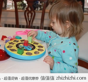 热卖！Melissa & Doug 积木钟表 早教玩具 美国Amazon 6.3折后$9.48 