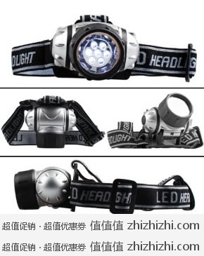 畅销榜第一！Bright White LED 头戴式探照灯/头灯 美国Amazon$4.99 野营必备