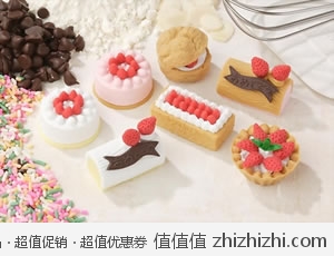 可爱！Iwako 岩泽 安全橡皮造型 甜点拼盘 美国Amazon历史最低价$6.72 