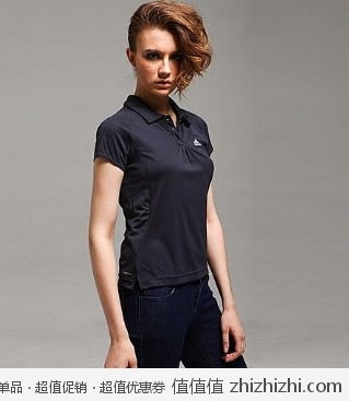 阿迪达斯 adidas 女款短袖翻领T恤  V+价格59包邮