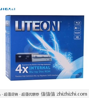建兴 LITE-ON  4X SATA 蓝光光驱 iHOS104-32 黑色  新蛋网特价179