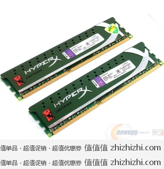 今日炸蛋：金士顿 Kingston HyperX DDR3 1600 8G(4G*2条) 超频 双通道 台式机内存（低压版） 新蛋网价格299包邮