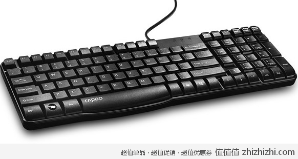 雷柏 RAPOO N2400U 有线键盘（USB接口） 亚马逊中国价格35包邮