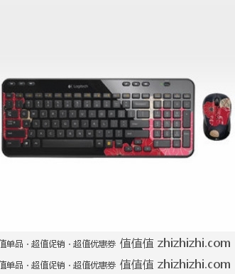 罗技 Logitech MK365 无线键鼠套装（月光昙） 黑红色  易迅网（广东站）价格239