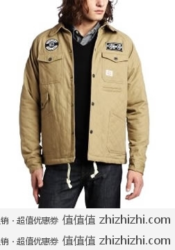 反季特价！美国街头大牌 Crooks & Castles 男士棉外套 美国亚马逊$40.17 海淘到手约￥306