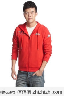 Kappa 卡帕 NATIONAL系列 男式 开衫连帽卫衣 K2103MK107 亚马逊中国价格100.5