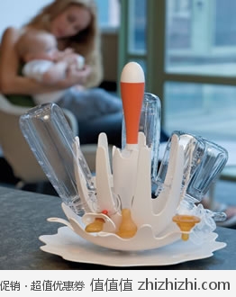 实用！Skip Hop 宝宝专用旋转奶瓶架 美国Amazon橙白款最低$18.82 海淘到手约￥194