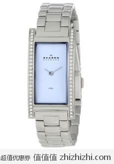 诗格恩 Skagen 459SSXZI 女士时尚石英腕表 美国Amazon$107.99 海淘到手约￥735 淘宝代购要￥1000+
