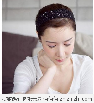 白菜价：韩国进口时尚正品水晶串珠发箍  淘宝网9.9包邮
