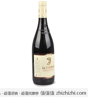 德尔菲娜AOC级别干红葡萄酒750ml 法国原瓶原装进口 京东商城49包邮