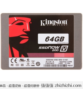 金士顿 Kingston SV200S37A/64G 2.5英寸 64G SSD固态硬盘（SATA3） 易迅网（上海、广东、湖北）价格299