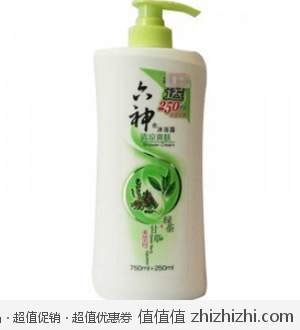 六神 清凉爽肤沐浴露 750ml+250ml 易迅网上海站、湖北站特价22.9