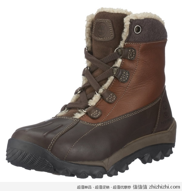 天木兰Timberland 男款真皮冬靴 美国Amazon 81.58美元