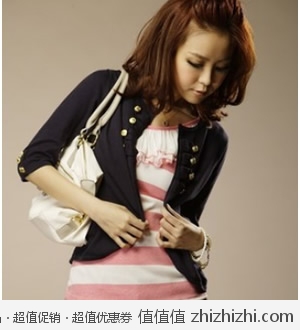 2012新款外搭女装OL小金扣小西装外套  淘宝网19包邮