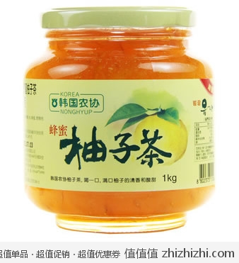 韩国农协蜂蜜柚子茶1kg 京东商城价格39.9 包邮