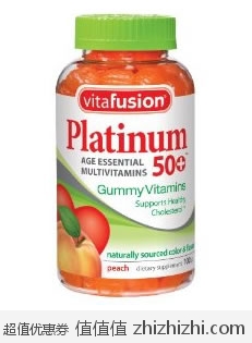 速抢！全五星好评！Vitafusion 成人综合维生素软糖 100粒/瓶 美国Amazon SS后$9.87（平均每粒0.6元人民币）