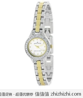 抢！全五星好评！Anne Klein 109393MPTT 女士施华洛世奇水晶石英腕表 美国Amazon$39.96 海淘到手约￥300 同款淘宝代购要￥1117！