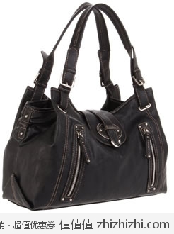超值！玖熙 Nine West 女士时尚手提包 美国Amazon黑色款折后最低$43.62 海淘到手约￥372