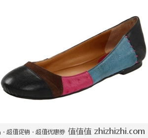 超值！玖熙 Nine West 女士真皮彩色平底鞋 美国Amazon折后最低$24 <font color=#ff6600>海淘到手约￥225</font>