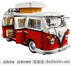 神车！乐高 LEGO 大众T1 复古款露营车 10220 美国Amazon$96.79 海淘到手约￥734 国内淘宝在￥1000+