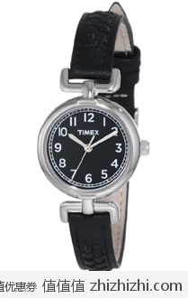 抢！全五星好评！天美时 Timex T2N660 女士黑色皮带石英腕表 美国Amazon$25.65 海淘到手约￥210