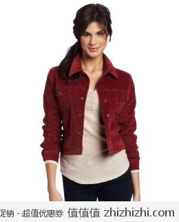 划算！李维斯 Levi's 女士时尚灯芯绒短款外套 美国Amazon折后最低$44 海淘到手约￥325