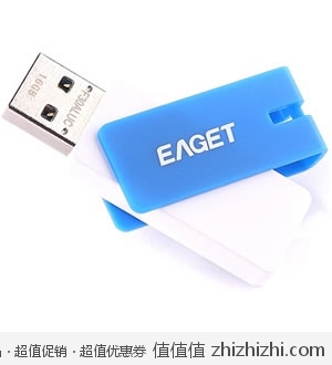 忆捷EAGET 碟豹USB3.0高速优盘F30-16G（蓝色） 京东69包邮