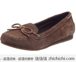 超值！天木兰 Timberland 女士真皮休闲鞋 美国Amazon棕色款$69.9 海淘到手约￥513