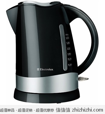 伊莱克斯（Electrolux） EEK3000 极速电热水壶（黑/银） 京东商城价格198 包邮