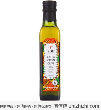 超值划算：ZOE 尊尼 特级初榨橄榄油 250ml 一号店价格45 买一赠一原品