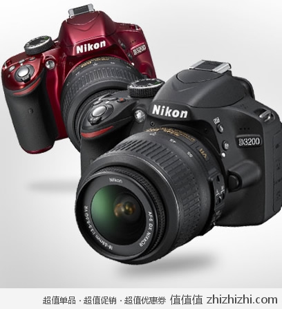 <font color=#ff6600>最新低价！</font>尼康 Nikon D3200 单反套机 含AF-S DX 18-55mm f/3.5-5.6G VR尼克尔镜头 黑色  <font color=#ff6600>卓美网价格3499包邮</font>