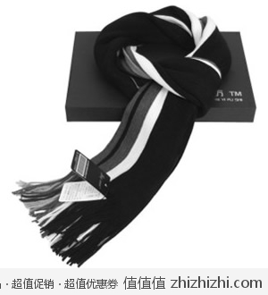 金唐良纺 正品2012新款韩版男士毛线围巾 天猫11.9包邮