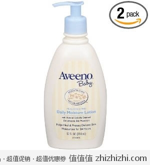 超值！Aveeno 宝宝燕麦高效保湿身体润肤乳 2瓶装（12oz/瓶 约355ml/瓶）美国Amazon SS后$9.69