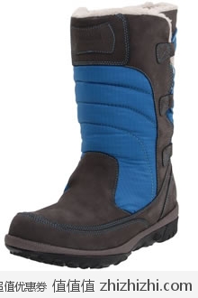 超值！天木兰 Timberland 女士真皮织物保暖雪地靴 蓝色款美国Amazon折后最低$64.6 海淘到手约￥478