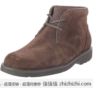 超值！乐步 Rockport 男士真皮高帮休闲鞋 美国Amazon$66.98 海淘到手约￥493