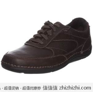 抢！乐步 Rockport 男士真皮减震休闲皮鞋 美国Amazon深棕款折后最低$36.4 海淘到手约￥302