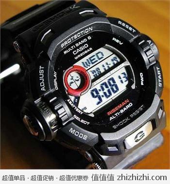 超值！卡西欧 Casio G-Shock GW9200 男士光动能电波腕表 美国Amazon历史低价$119.99 海淘到手约￥798