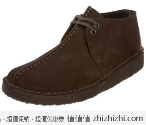 超值！其乐 Clarks 男士真皮复古休闲鞋 美国Amazon深棕款$63.68 海淘到手约￥472