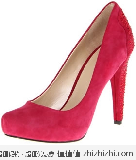 抢！玖熙 Nine West 女士真皮粉红调皮高跟鞋 美国Amazon折后最低$41.58 海淘到手约￥335